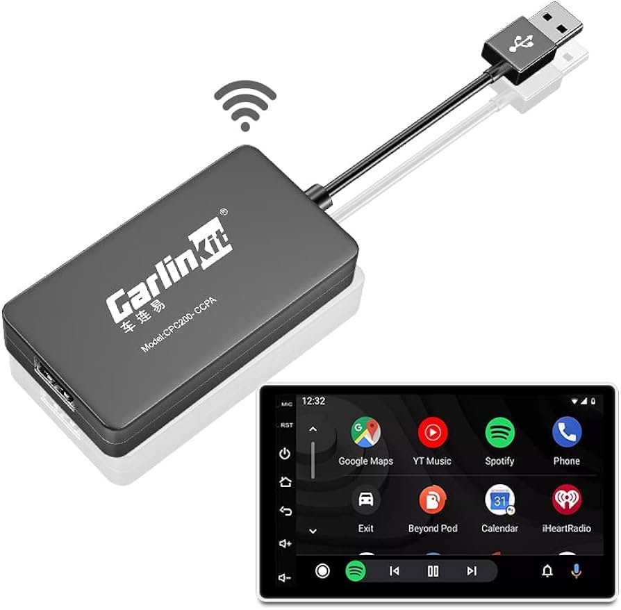 Carlinkit 5.0 plugged into car USB port